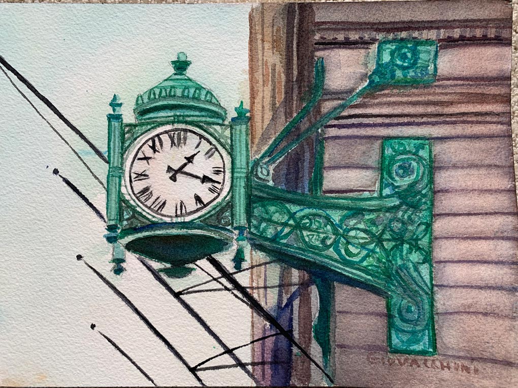 Marshall Field Clock | Cards by Carole