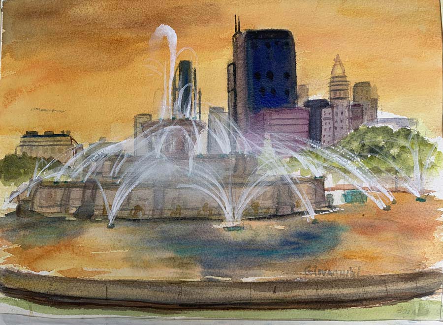 Buckingham Fountain Aglow