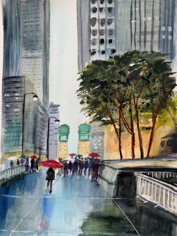 LaSalle Street Rain